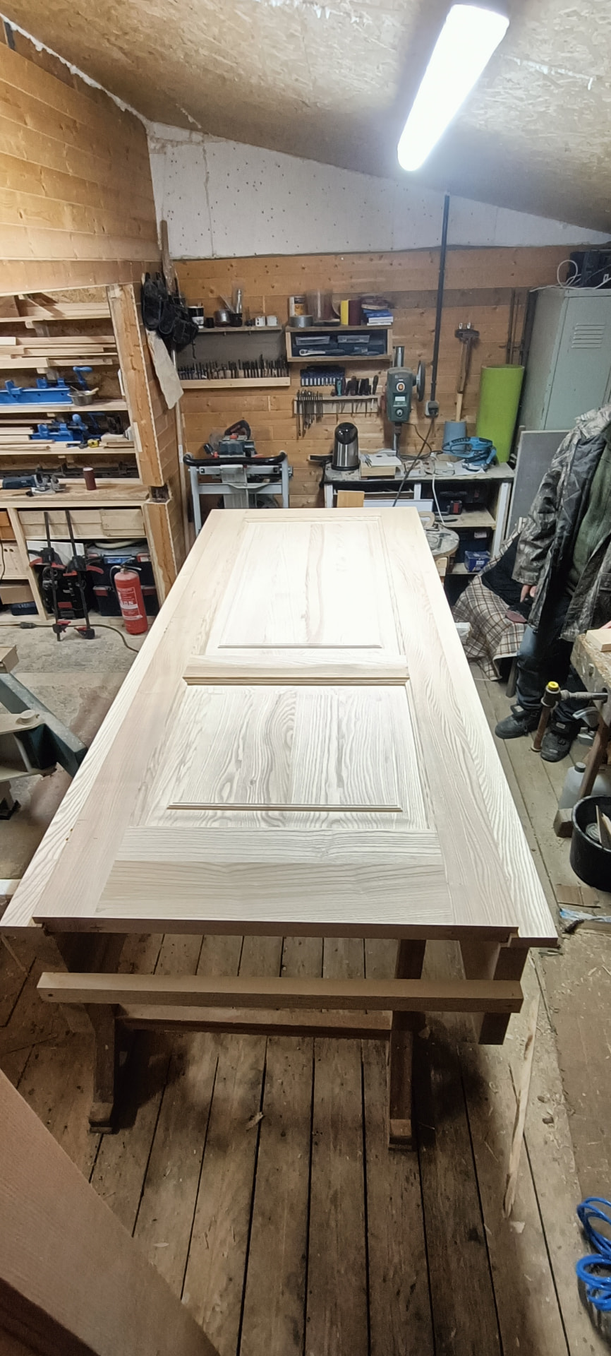 Dvoukazetové dveře – jasan po broušení